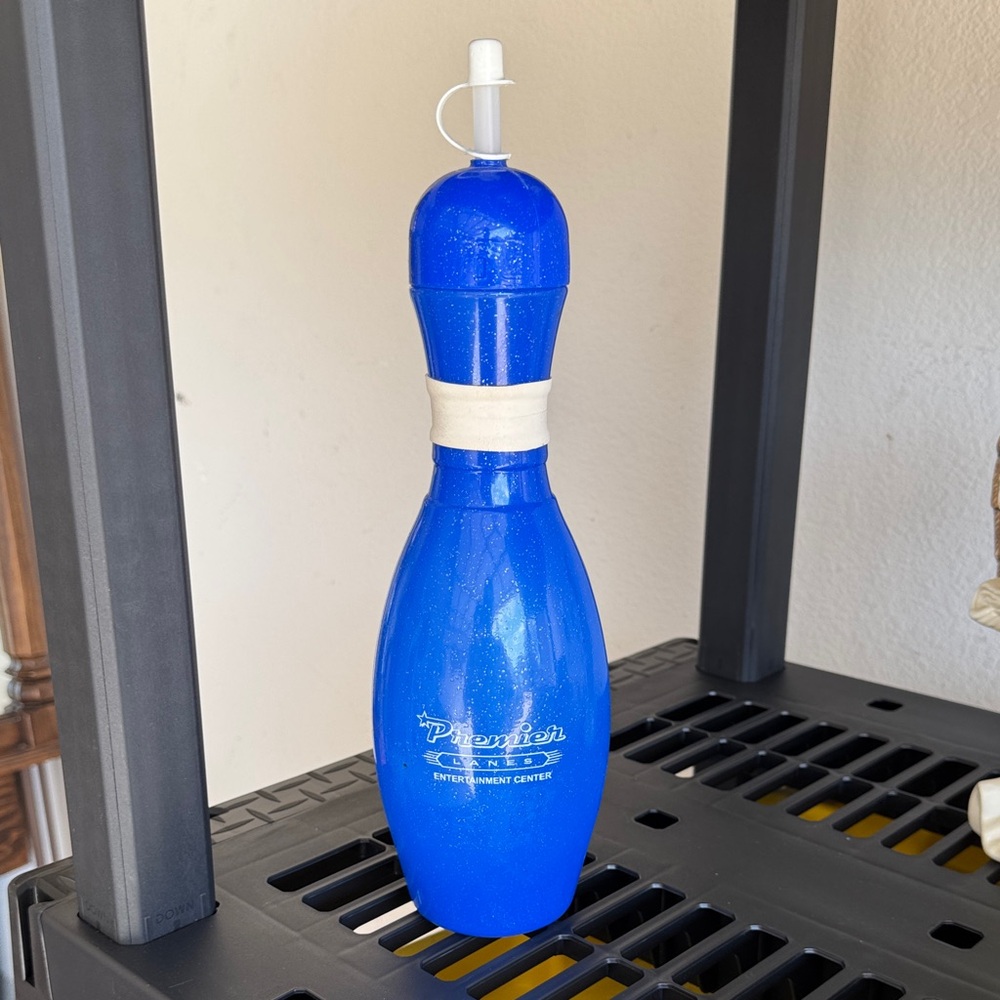 Premier Vibrant Blue Bowling Pin Thermos